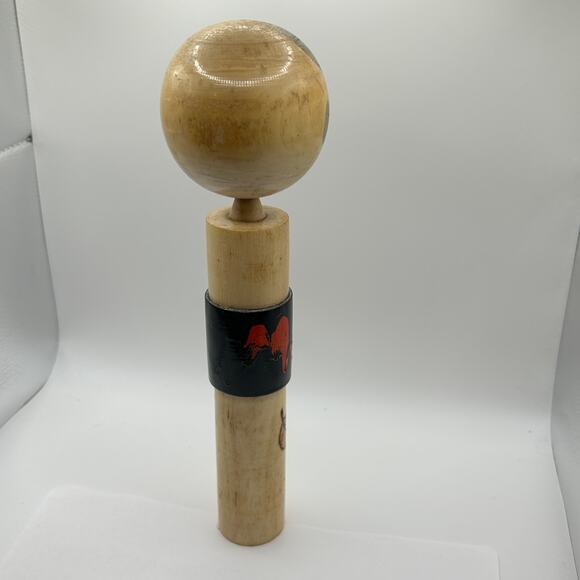 Large Japanese Kokeshi Doll 12” - Vintage Collectible- Antique Wooden Folk Art - Picture 8 of 13